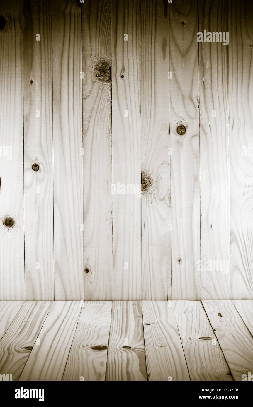Sfondo di legno di pino, sfondo legno in verticale e in orizzontale con vignette. Foto Stock