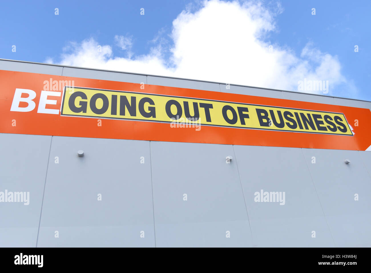 Masters - Australian negozio di ferramenta - andando fuori del business Foto Stock
