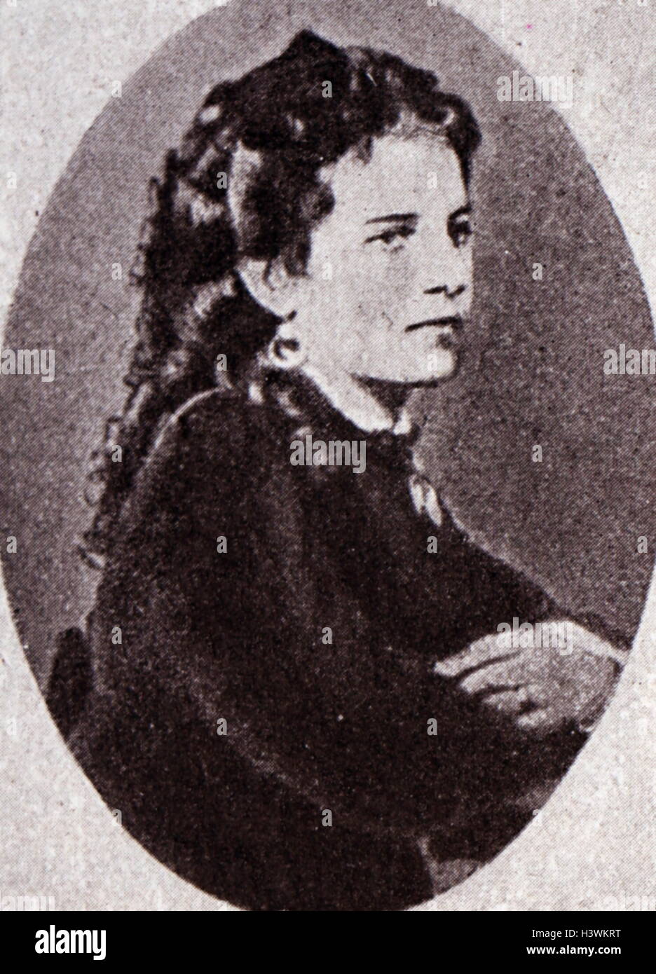 Ritratto di Elvira Brambilla, spagnolo un cantante lirico. Datata del XIX secolo Foto Stock