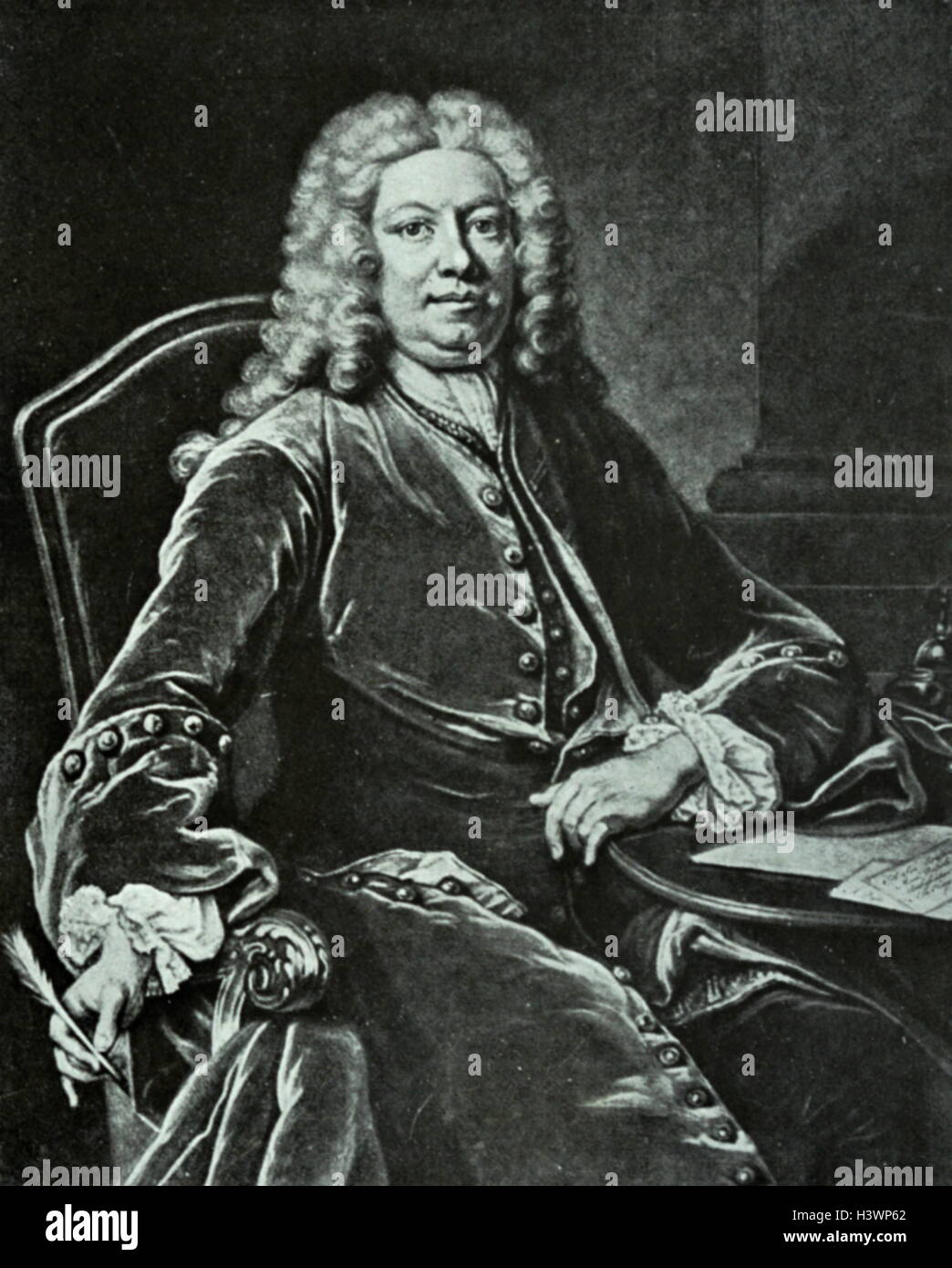 Ritratto di Orazio Walpole, primo Baron Walpole (1679-1757) un diplomatico inglese. Datata xviii secolo Foto Stock