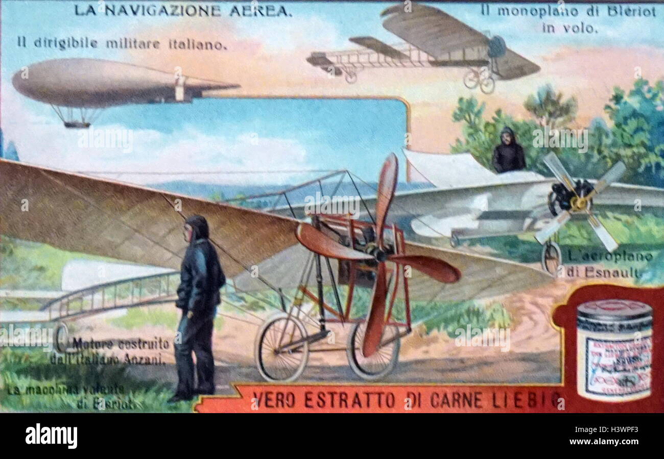 Carta colorata raffigurante le forme del velivolo in anticipo. In data xx secolo Foto Stock