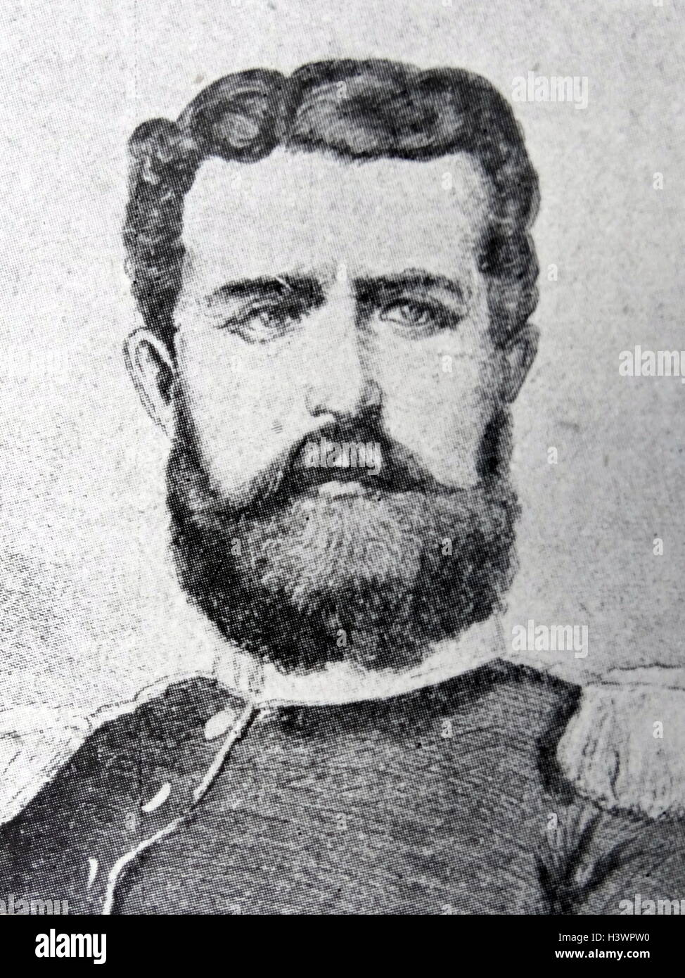 Leopoldo, principe di Hohenzollern (22 settembre 1835 - 8 giugno 1905) la testa del ramo sveva della casa di Hohenzollern, e ha giocato un ruolo fugace nella comunità politica di potere, in connessione con la guerra franco-prussiana. Egli è stato pretendente al trono spagnolo Foto Stock