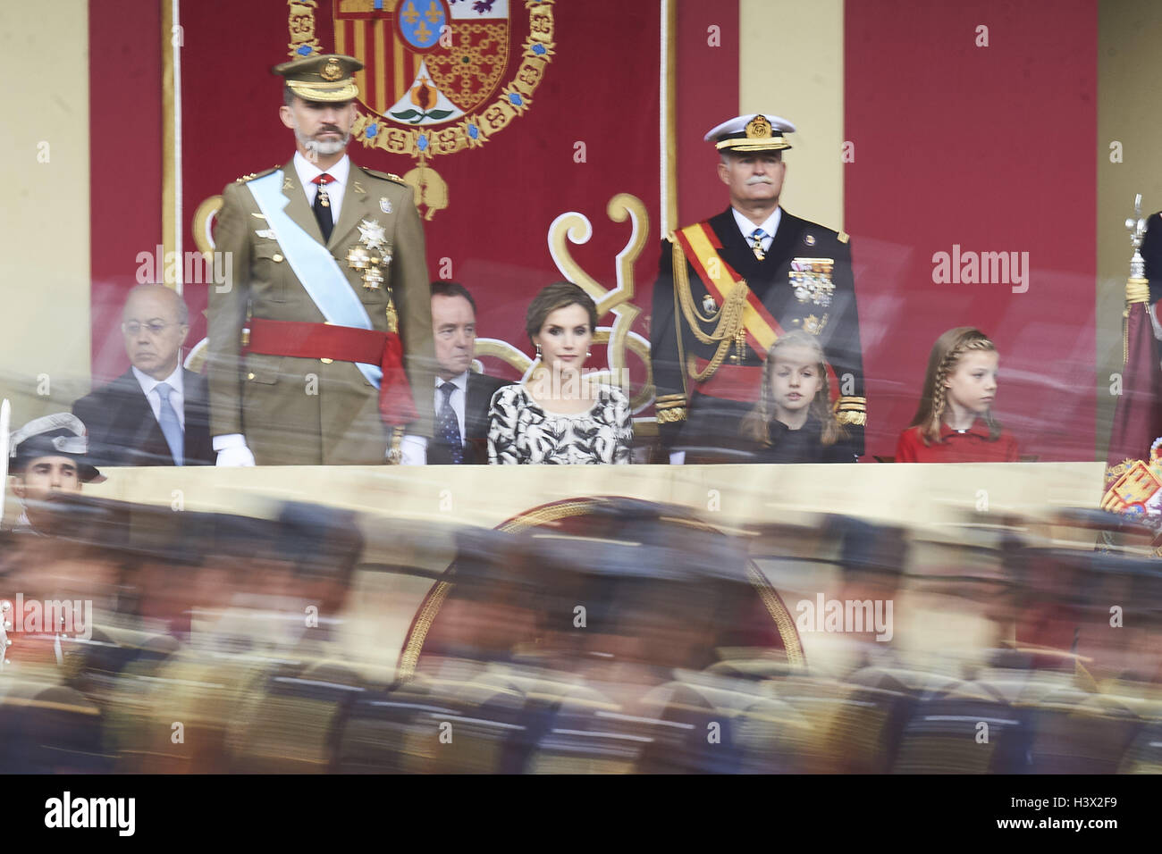 Madrid, Madrid, Spagna. Xii oct, 2016. hanno partecipato alla Giornata Nazionale parata militare il 12 ottobre 2016 a Madrid, Spagna. Credit: Jack Abuin/ZUMA filo/Alamy Live News Foto Stock