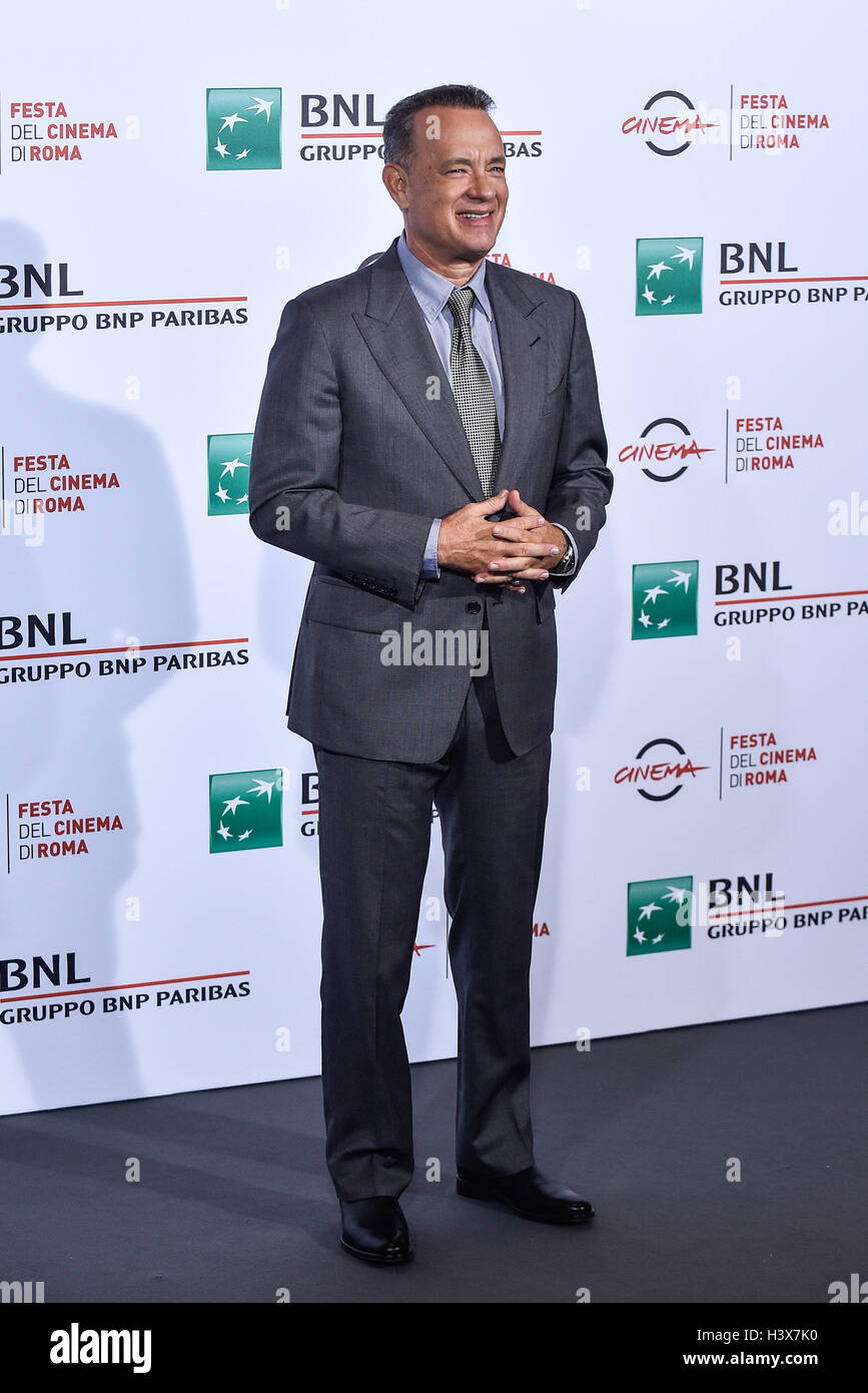 Roma, Italia. 13 ottobre, 2016. Tom Hanks assiste photocall durante l'undicesimo Roma Film Fest presso l Auditorium Parco della Musica di Roma, Italia il 13 ottobre 2016. Foto di Giuseppe Maffia / Alamy Live News Foto Stock