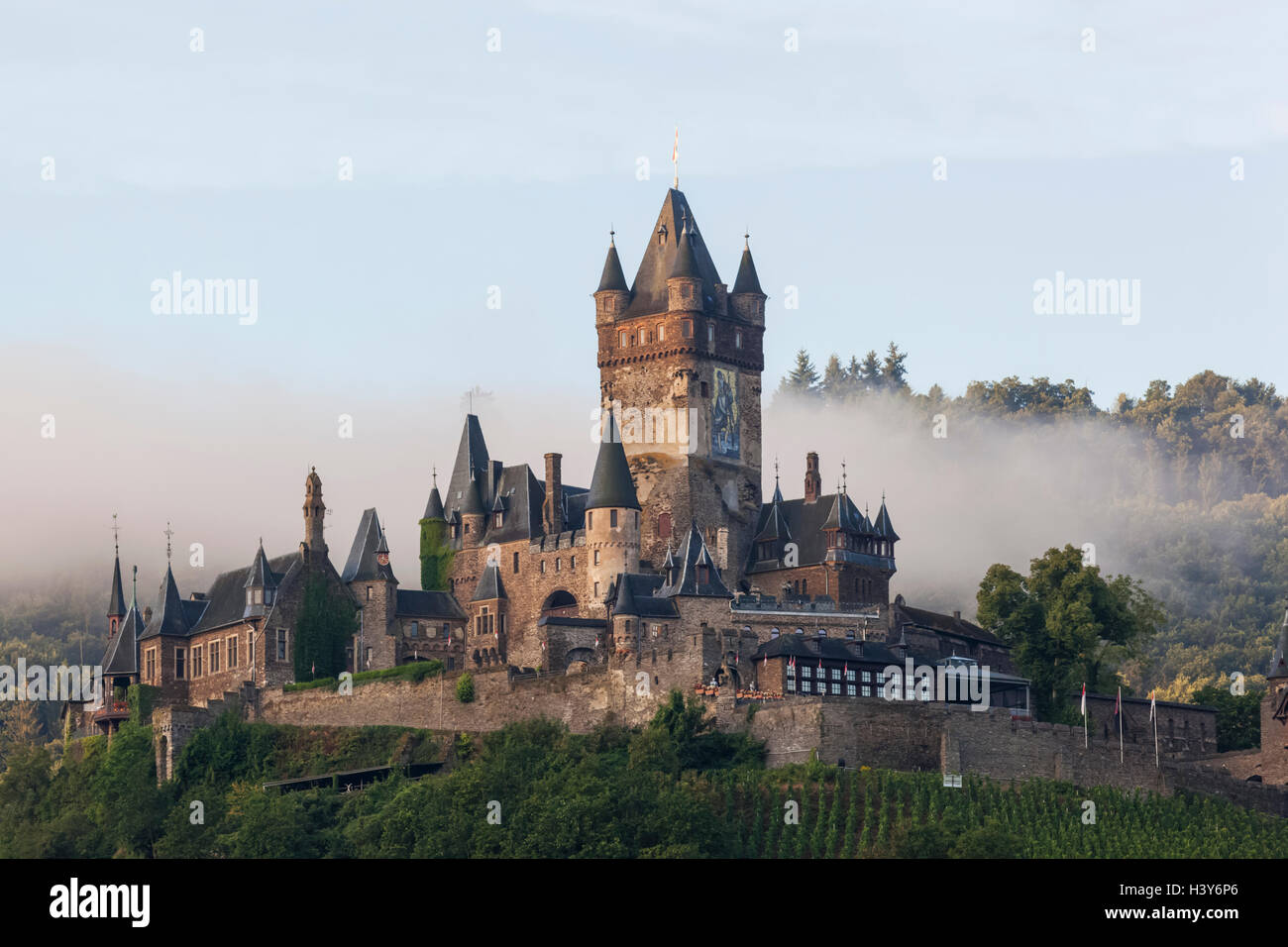 In Germania, in Renania Palatinato, della Mosella, Cochem, Castello di Cochem Foto Stock
