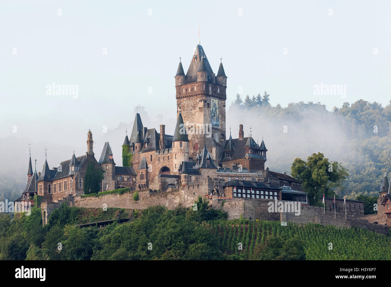 In Germania, in Renania Palatinato, della Mosella, Cochem, Castello di Cochem Foto Stock