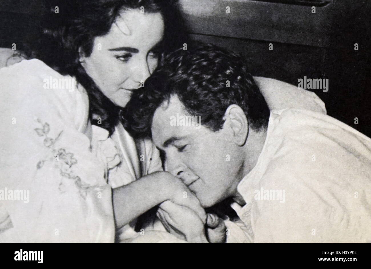 Film still da "Giant" interpretato da Elizabeth Taylor e Rock Hudson. In data xx secolo Foto Stock