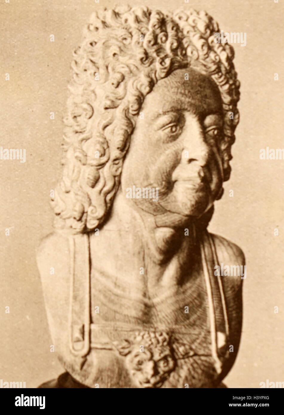 Busto di inglese King George io, da David Marquand Foto Stock