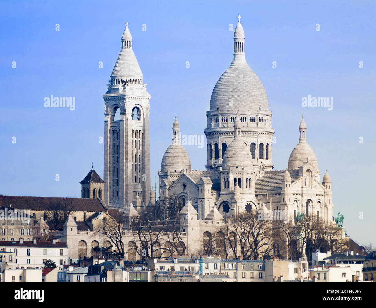 Basilica del Sacro Cuore a Montmartre, Parigi Foto Stock