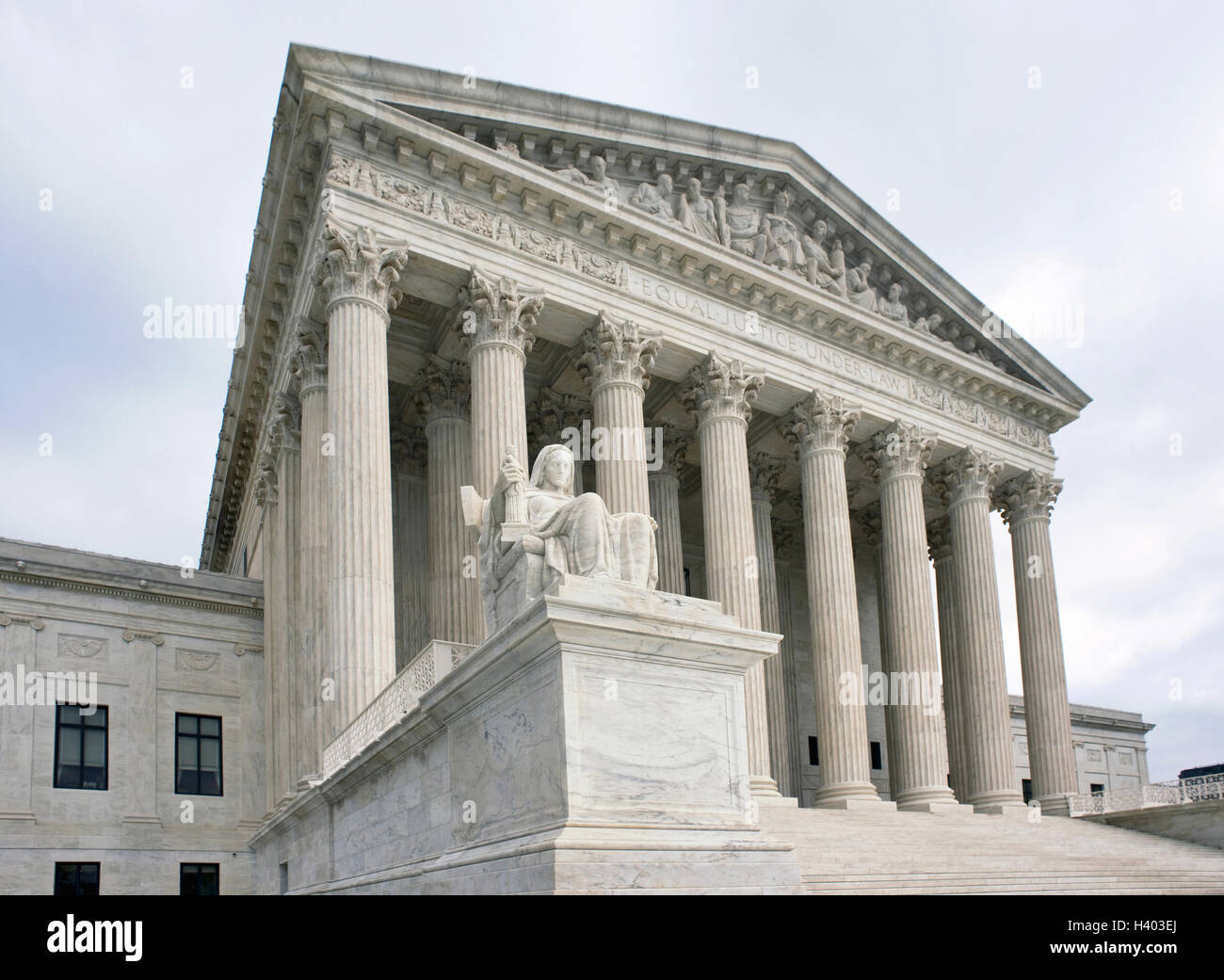 Corte suprema di Washington DC. Giustizia uguale a norma di legge. Foto Stock