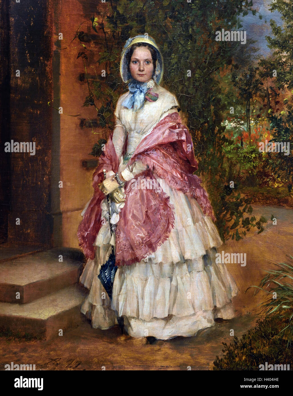 Clara Ilgner ( spatere Frau Scmidt von Knobelsdorf ) - Clara Ilgner (più tardi la signora Schmidt von Knobelsdorf) 1848 Adolph Menzel 1815-1905 il tedesco in Germania Foto Stock
