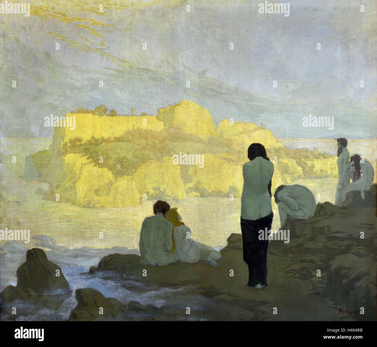 L'Isola d'Oro 1898 Georg Holbe 1877-1947 il tedesco in Germania Foto Stock