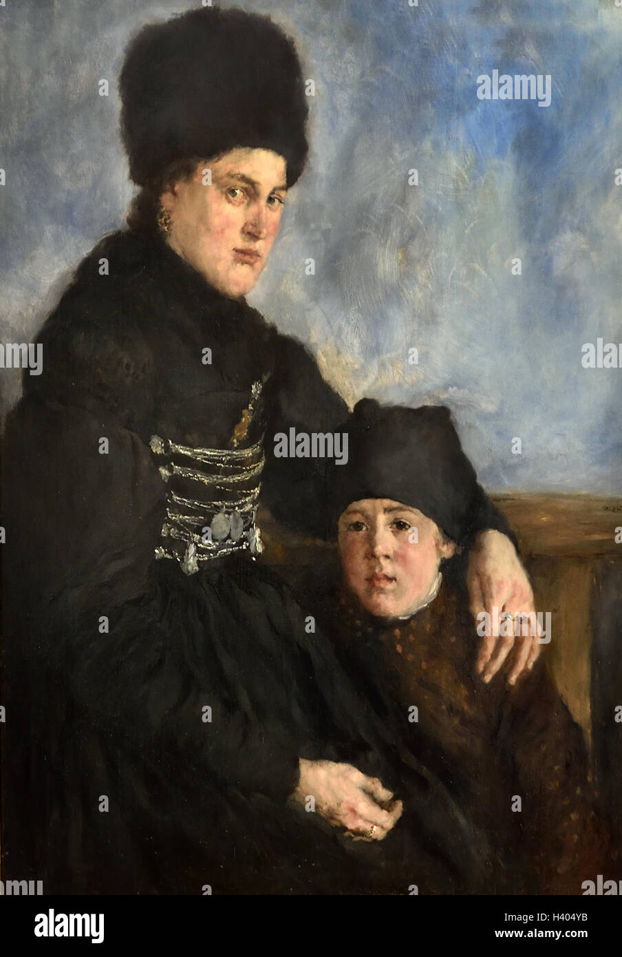 Wilhelm Leibl (1844 - 1900) - Dachau donna e bambino 1904 il tedesco in Germania Foto Stock