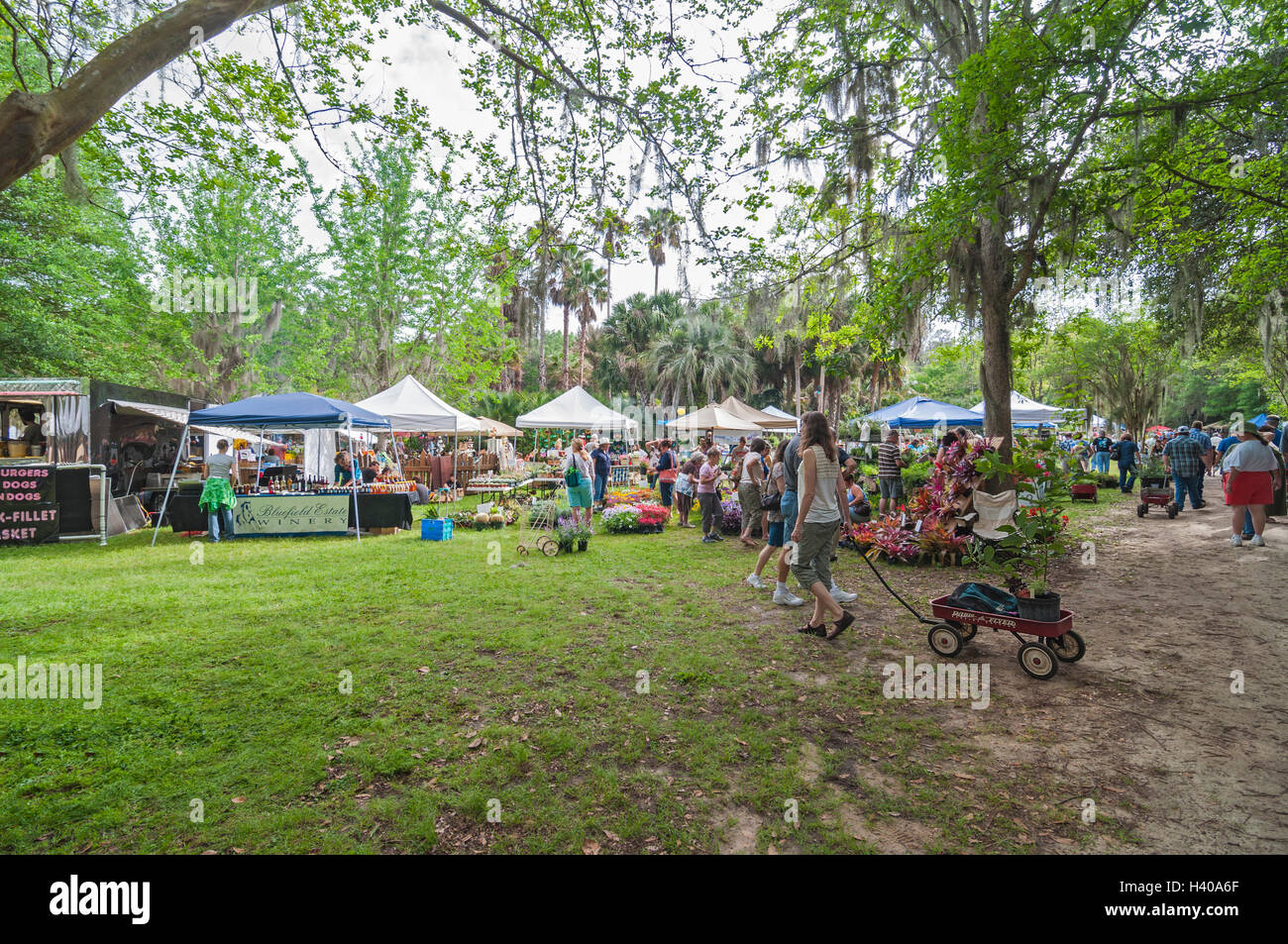 Spring Garden festival in un giardino della Florida Foto Stock