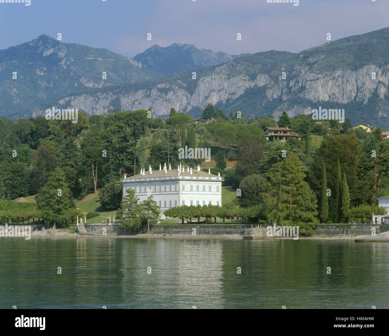 L'Italia, Regione Lombardia, Bellagio Villa Melzi, dïEril, Lago di Como, Europa, Sud, Europa, Nord Italia, Oberitalien, Tu Lago di Como, lario, località turistica, il resort per la salute, provinciale, la town, edificio, house, casa residenziale, spiaggia, spiaggia, luogo di interesse Foto Stock