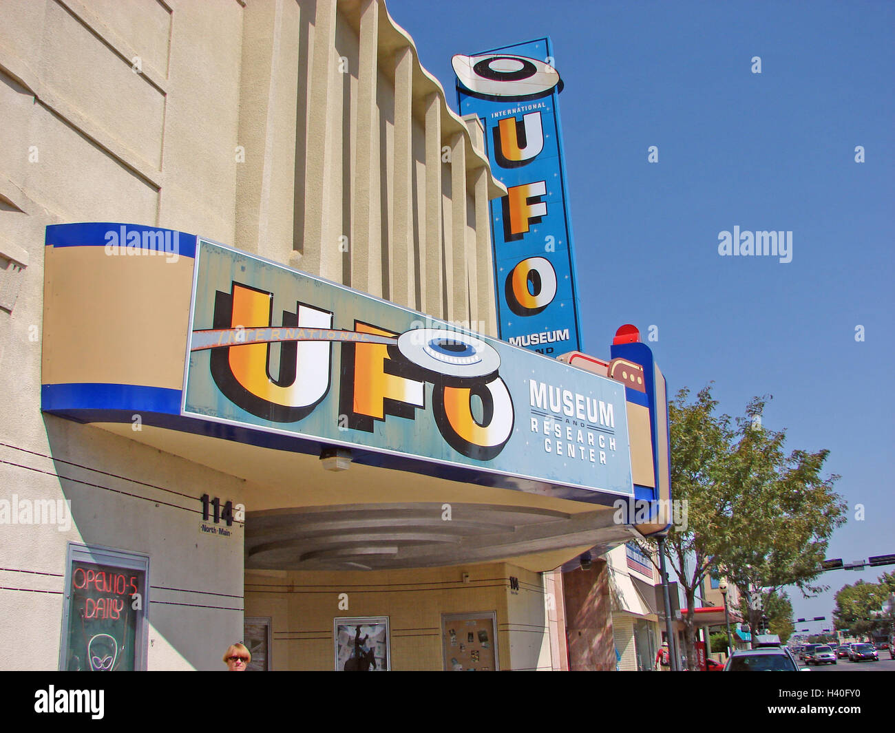 Museo UFO a Roswell, NM Foto Stock