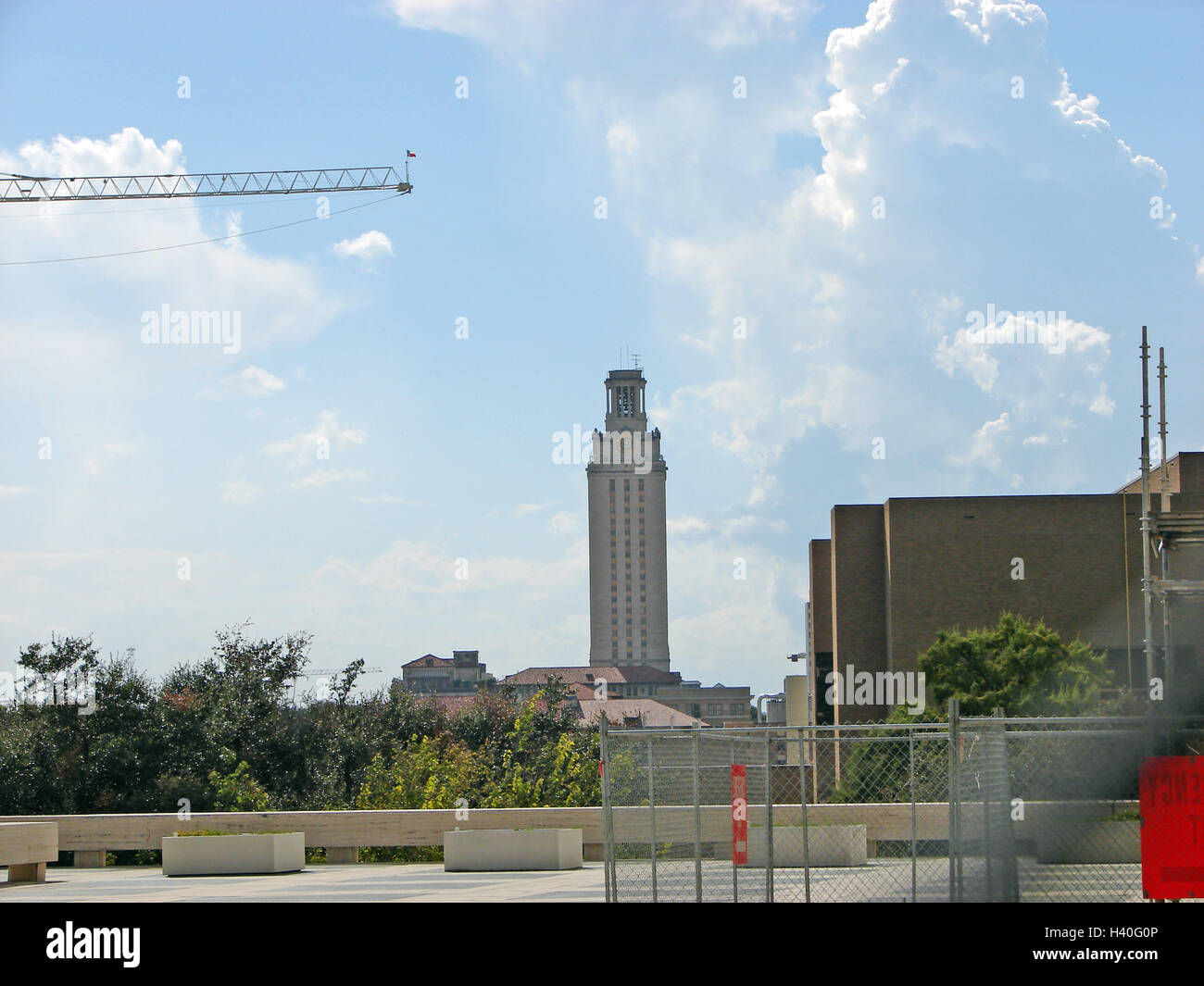 La University of Texas di Clock Tower di Austin, TX Foto Stock