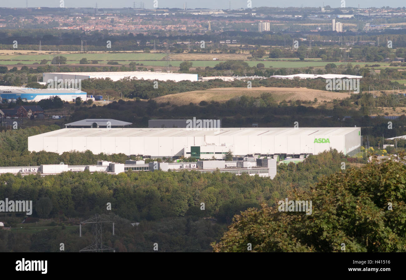 La Asda Distribution Center di Washington, Tyne and Wear, England, Regno Unito Foto Stock