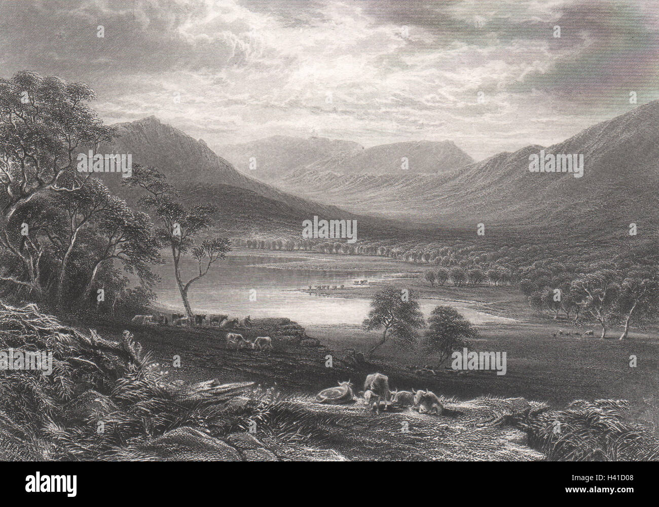 "Valle Victoria & Monte Caroline', da E.C. BOOTH/N. CHEVALIER. Australia c1874 Foto Stock