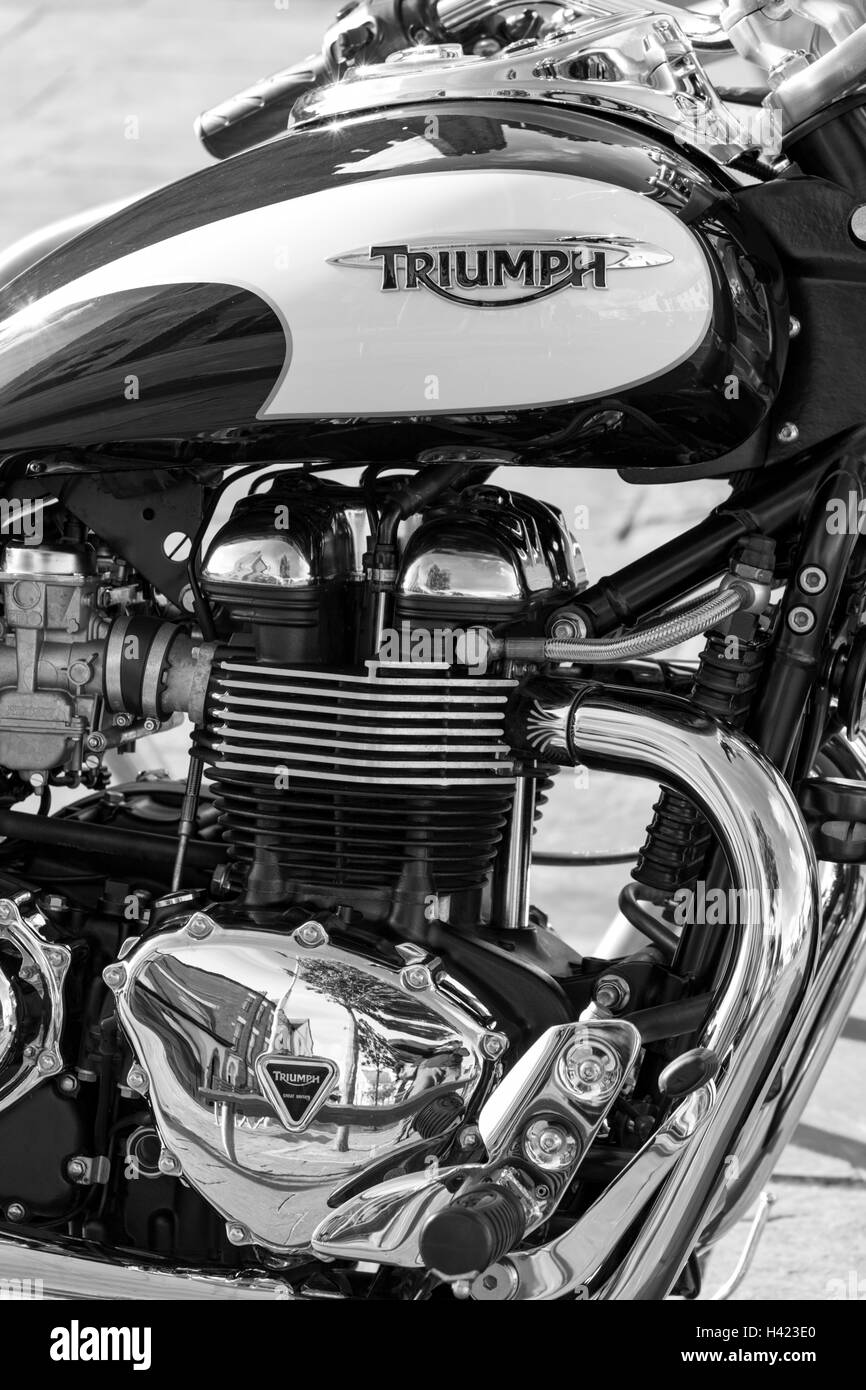 Un trionfo classic motociclo. Foto Stock