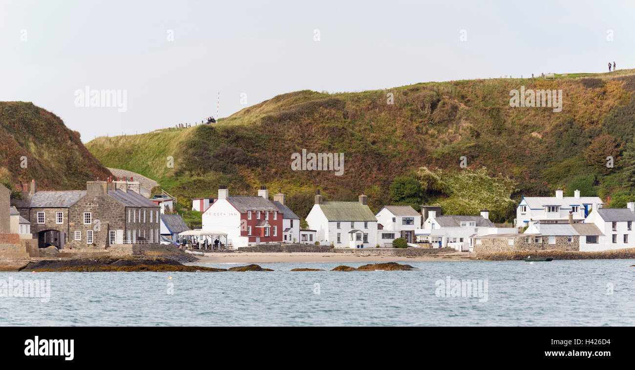 Porthdinllaen sulla penisola di Llyn, Caernarfonshire, Wales, Regno Unito Foto Stock