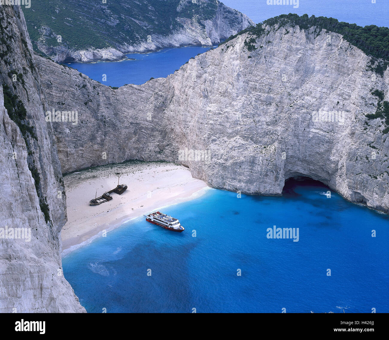 Grecia Isole Ionie Isola Zante Navajo Bay Relitto Della