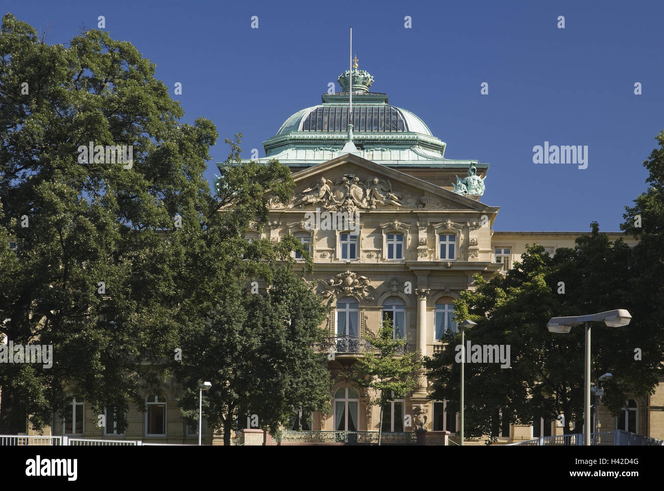 Germania, Baden-Württemberg, Karlsruhe, la Corte federale di giustizia, dettaglio Foto Stock