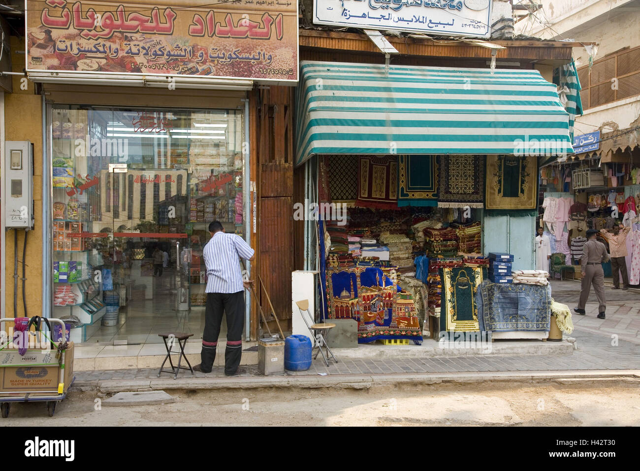 Arabia Saudita, provincia Makka, Jeddah, Città Vecchia, negozi, Foto Stock