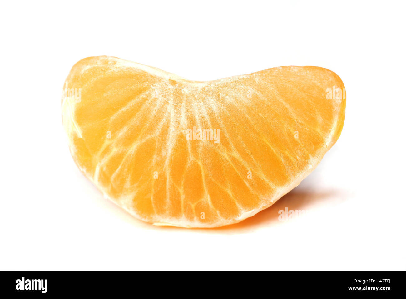 Pezzo di mandarino, individualmente, frutta, frutta, clementina pezzo, mandarino, pezzo, individualmente, agrumi, sbucciate, sbucciare, sbucciate, nutrizione, sani, arancio, vitamine, carne, Foto Stock