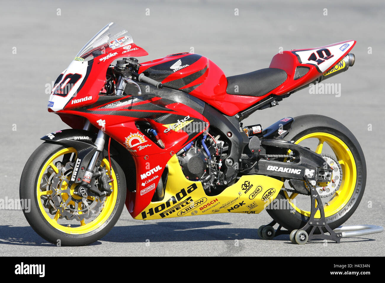 Opuscolo del motociclo IDM, Honda Racing motore radianti, Race Track Foto Stock