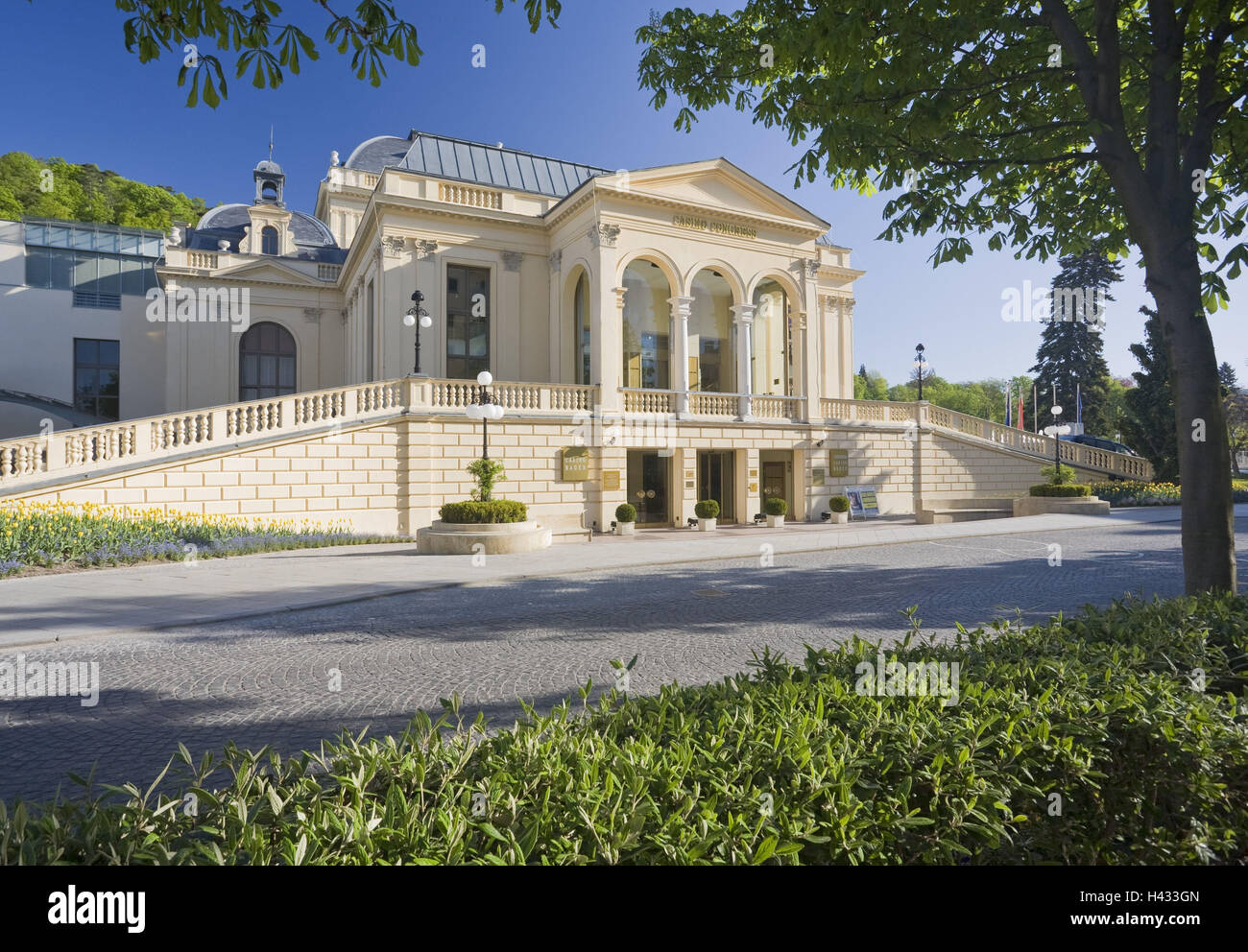 Bassa Austria, di Baden vicino a Vienna, Thermenregion, casinò, health resort park, Foto Stock