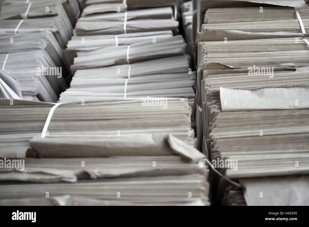 Rifiuti di carta, fornito in dotazione, Foto Stock