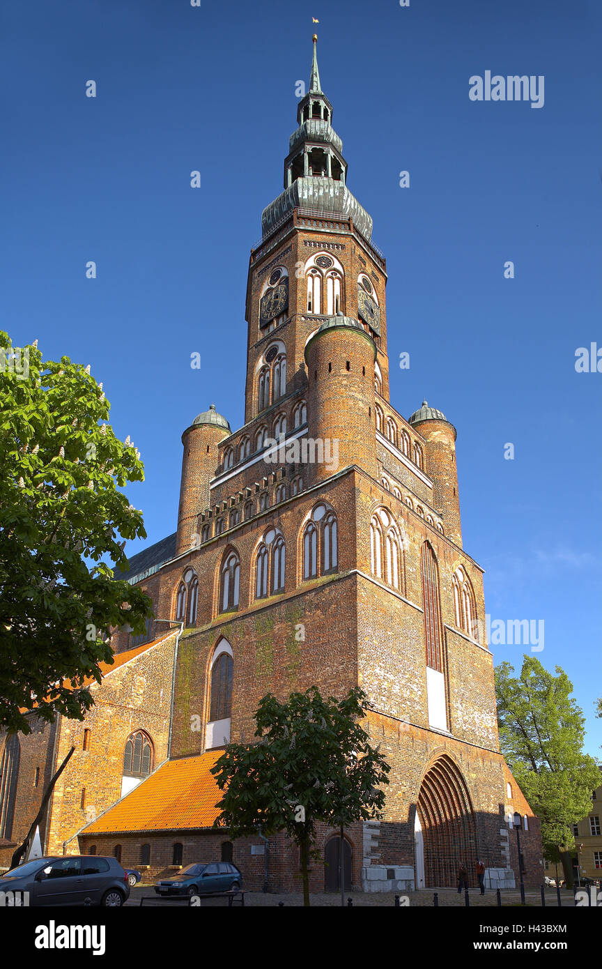 Germania, Meclemburgo-Pomerania occidentale, Greifswald, St. Chiesa di San Nicola, Foto Stock