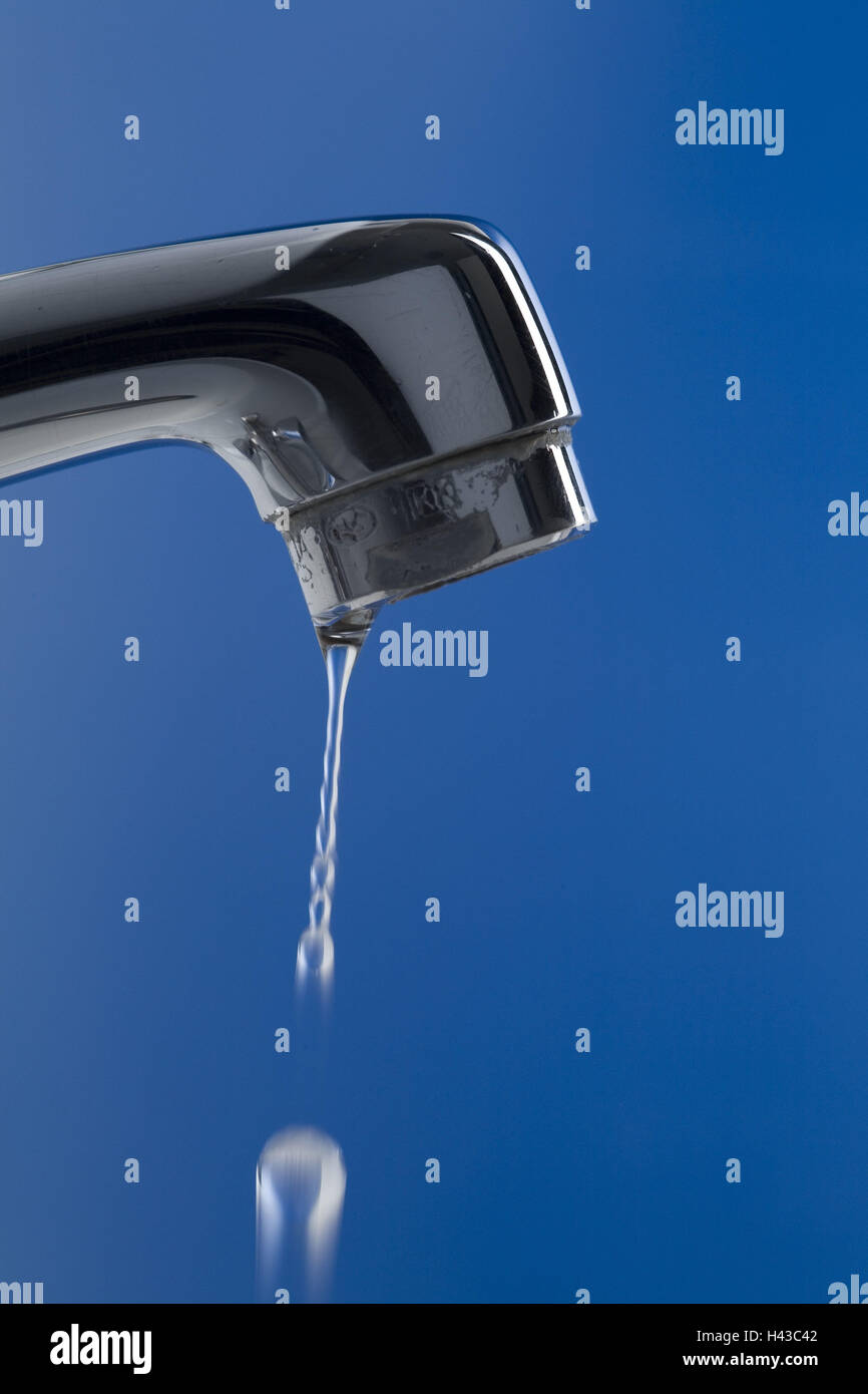 Toccare, acqua, goccia a goccia, Foto Stock