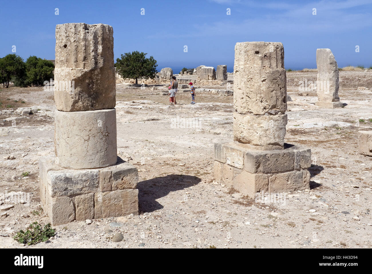 Cipro, parte greca, Kouklia, area di scavo, Alt-Pafos, Paleapafos, turistico, Foto Stock