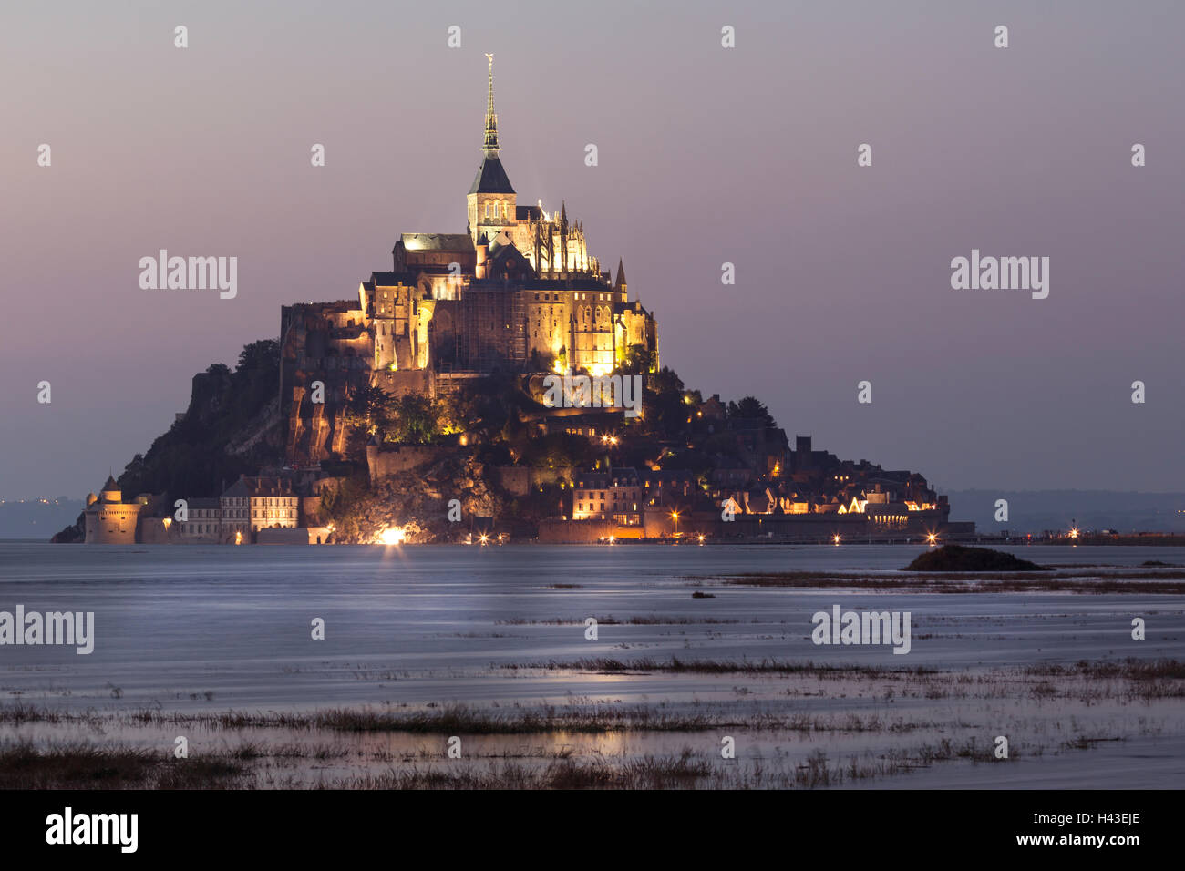 Mont st. Michel, le mont saint Michel, in Normandia, Francia Foto Stock