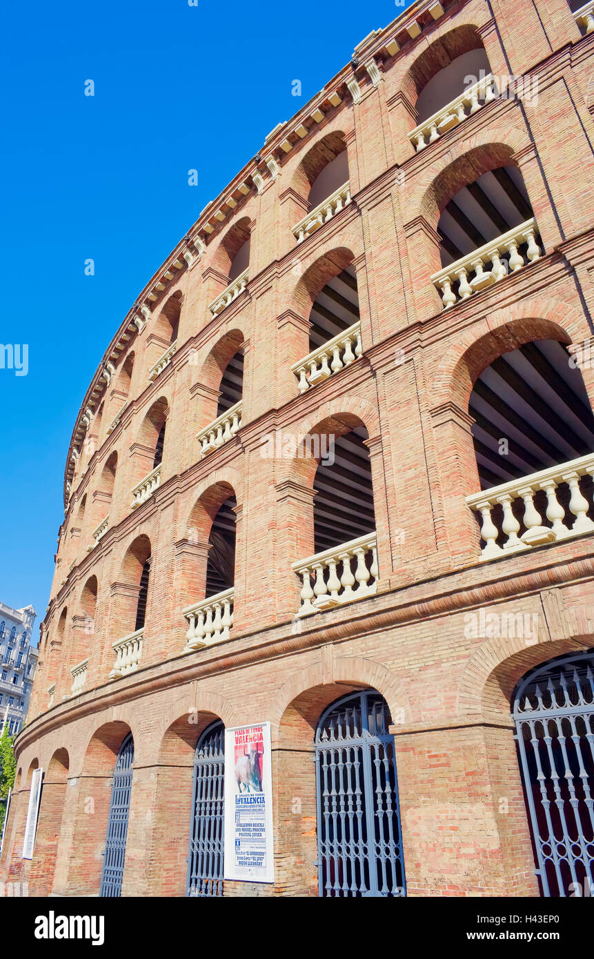 Bullring, plaza de toros de Valencia, Valencia, Spagna Foto Stock