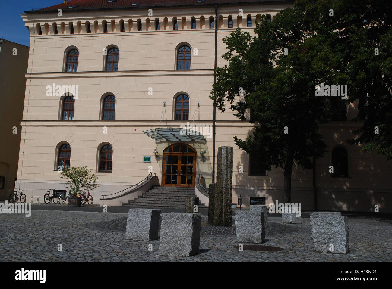 Germania, Sassonia-Anhalt, Lutherstadt Wittenberg, università, cortile interno, Leucorea, Foto Stock