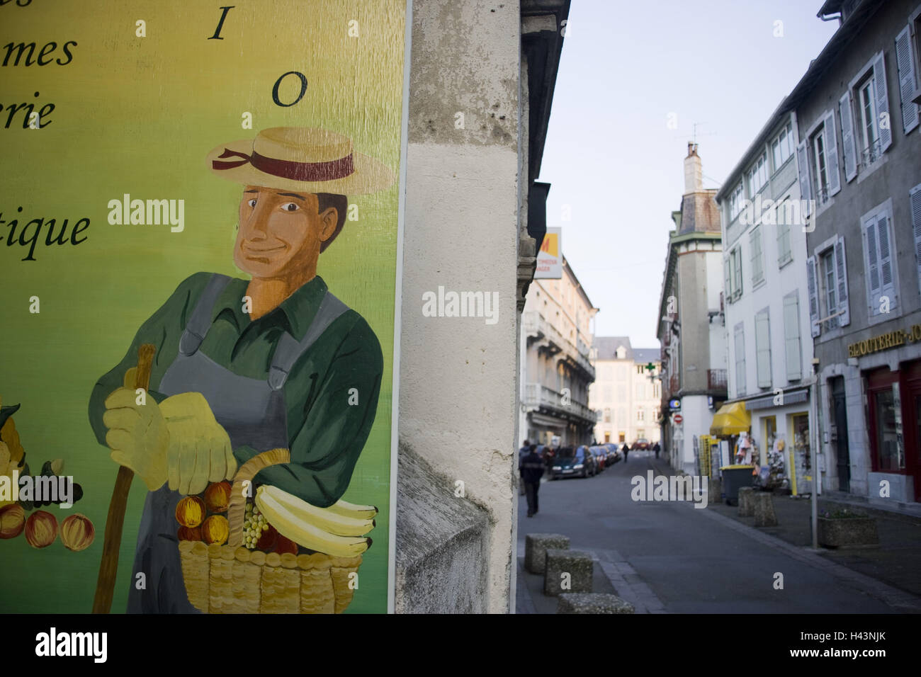 Il centro della città Bagneres-De-Bigorre, Francia, Foto Stock