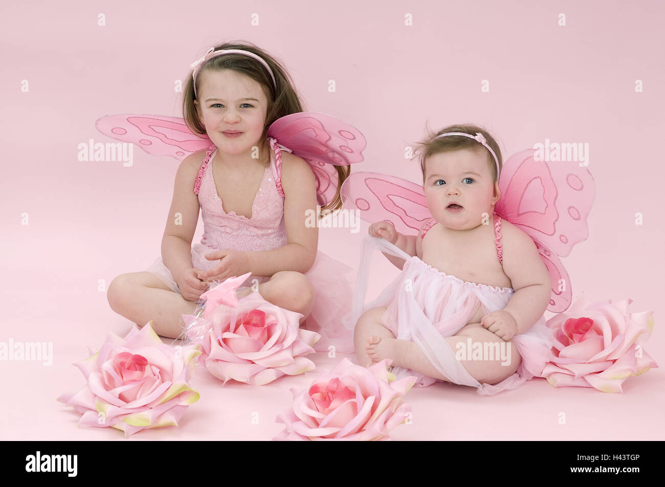 Le ragazze, due, rivestimento, fata, Foto Stock