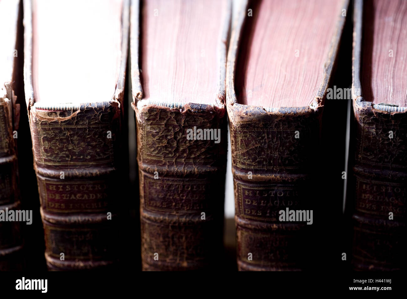 Libri, vecchio, antiquariato e chiudere fino, Foto Stock