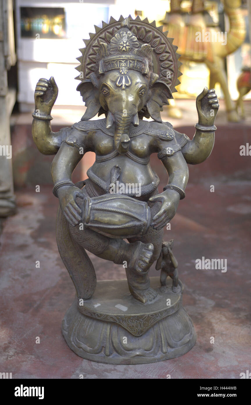 La figura di metallo, Ganesha, Foto Stock