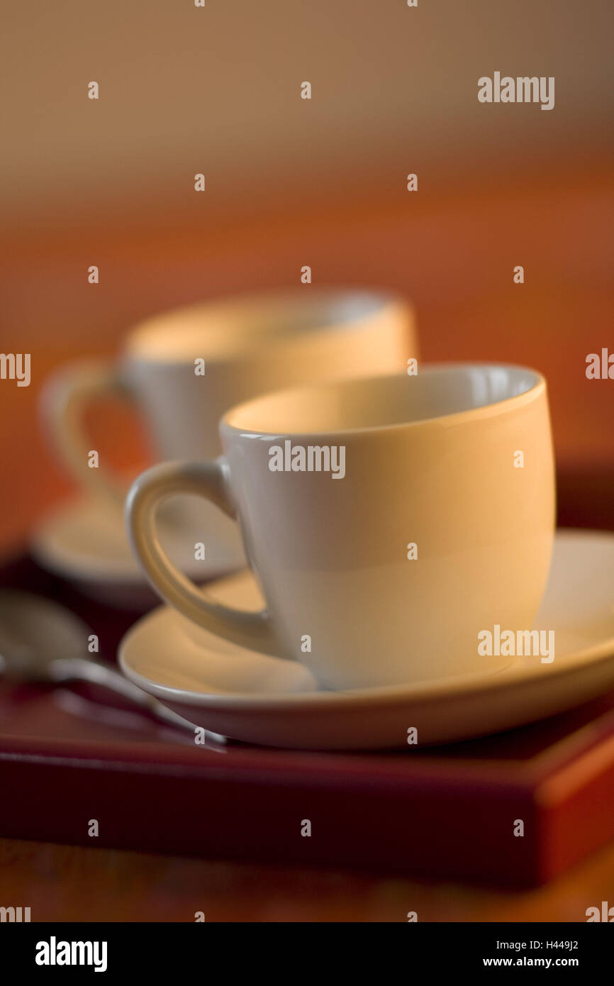Tablet, tazzine, dettaglio, sfocatura, Foto Stock