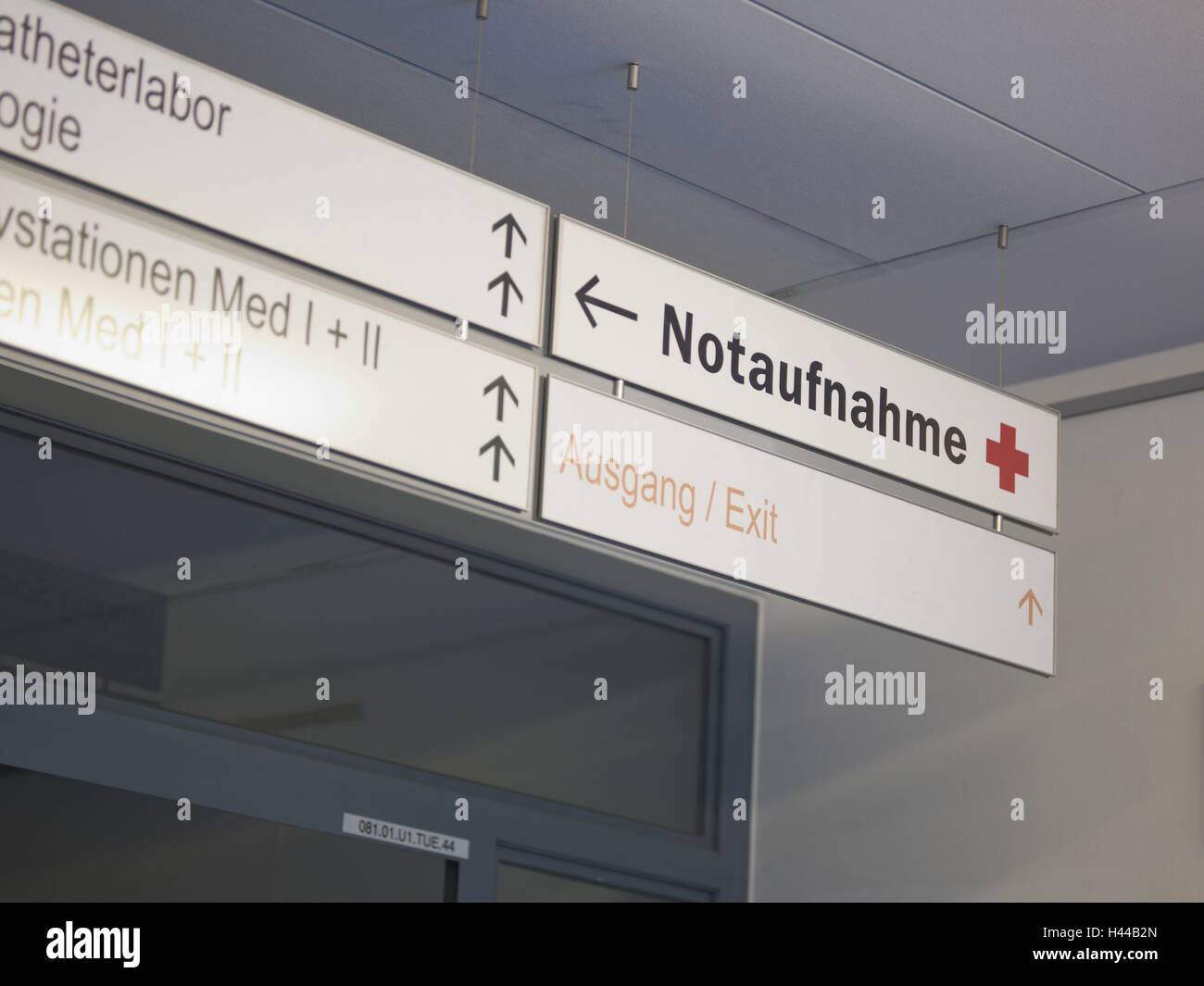 Ingresso di emergenza emergenza, stazione di accettazione, ospedale, clinica, Foto Stock