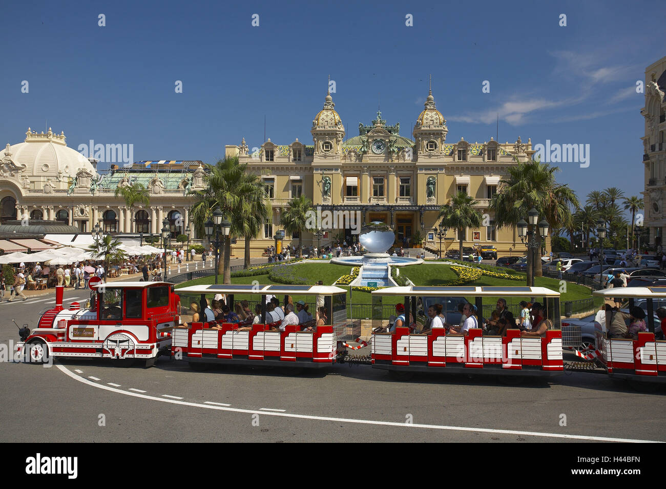 Il Principato di Monaco e Monte Carlo, casinò, traiettoria turistica, tour della città, nessun modello di rilascio, Foto Stock