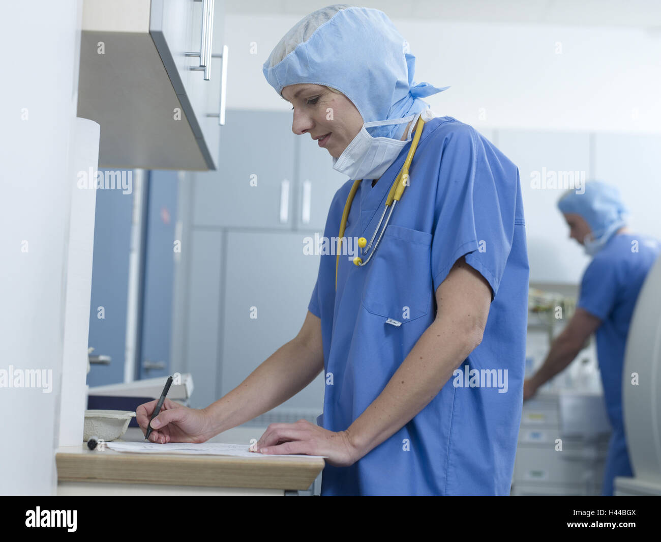 La chirurgia assistita, preparazione, funzionamento, tomografia computerizzata, protocollo, Foto Stock