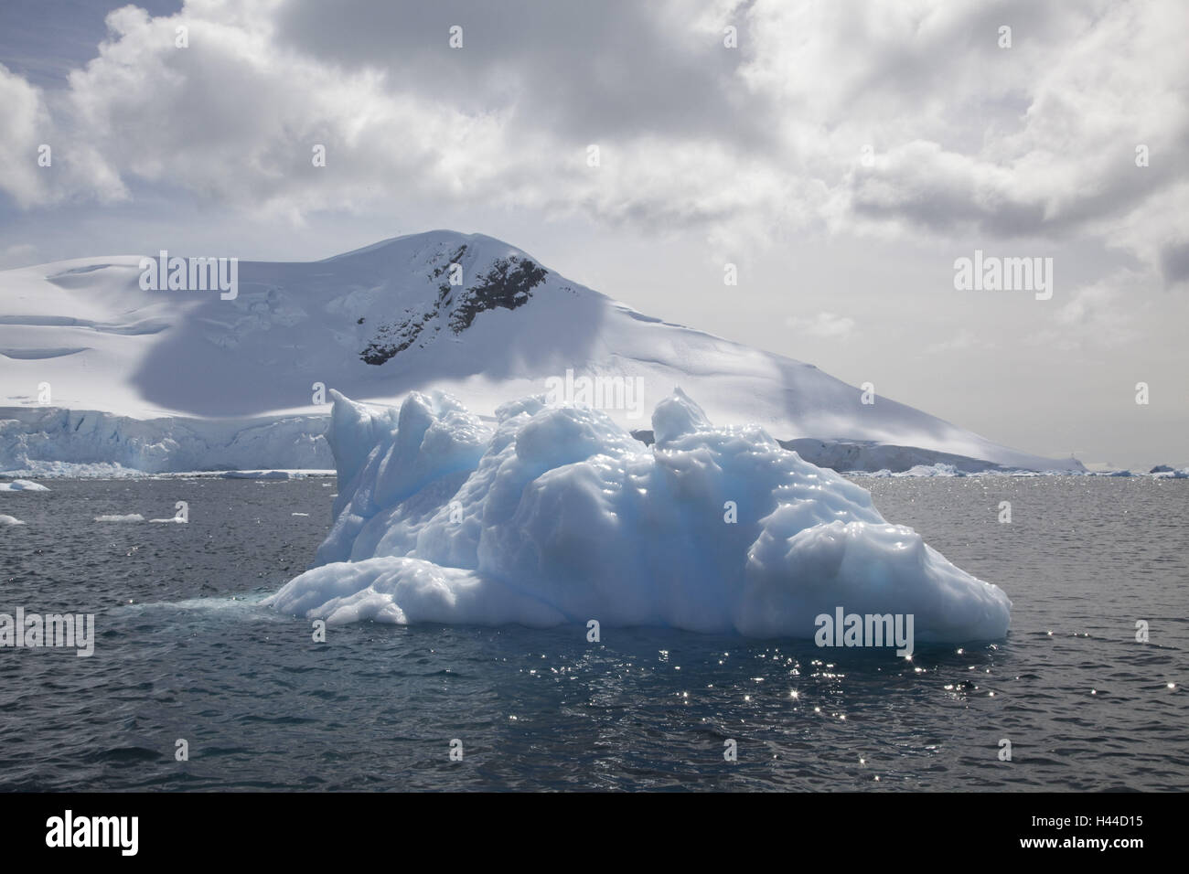 Antartico, Oceano Antartico, Paradise Bay, regione costiera, iceberg, Foto Stock