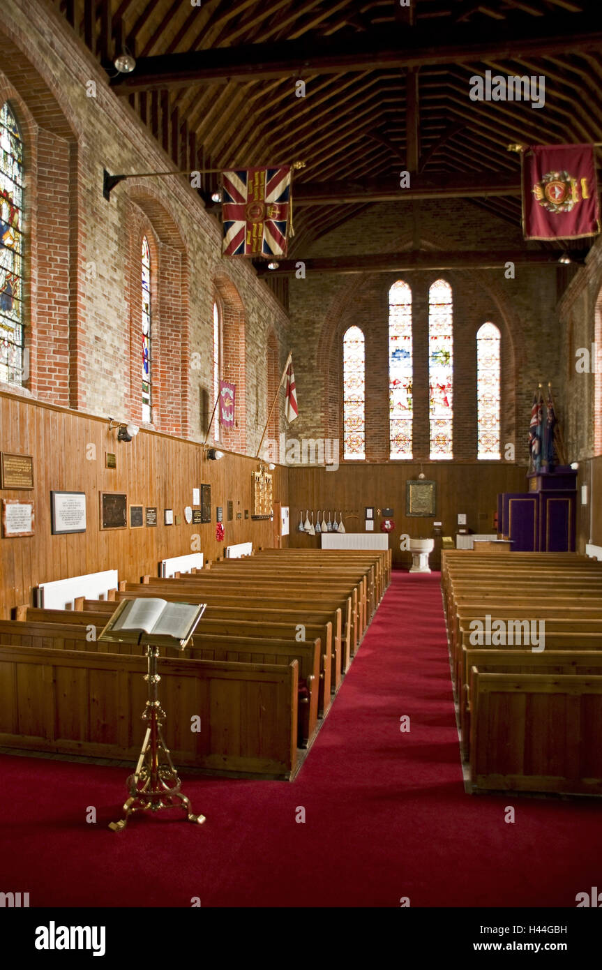 Gran Bretagna, Isole Falkland Port Stanley, la cattedrale di Christchurch, all'interno, Foto Stock