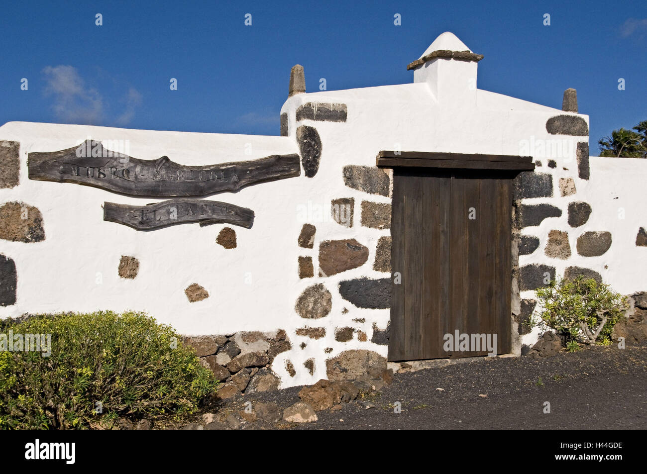 Spagna isole canarie Lanzarote Tiagua, Museo Agricola El Patio, gate, Foto Stock