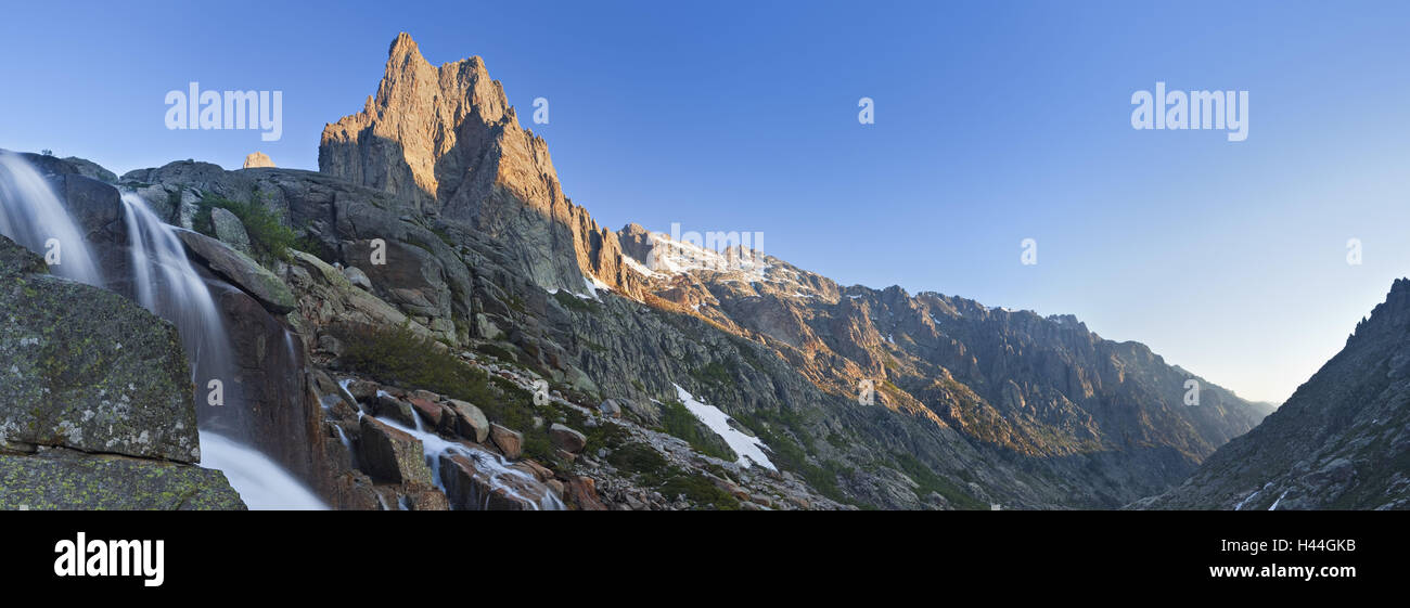 Francia, Corsica, colpendo la Corse, Lombarduccio, cascata, Foto Stock